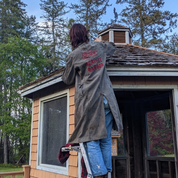 ✨SOLD✨VTG 1920s Ford Bangor Hickory Stripes Chore - Picture 5 of 12